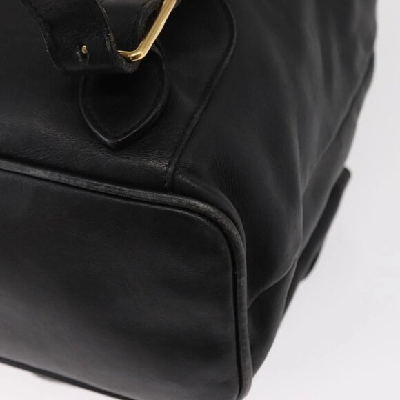 GUCCI Bamboo Backpack Leather Black Gold 003 2058 0016 Auth 154504 main image 11